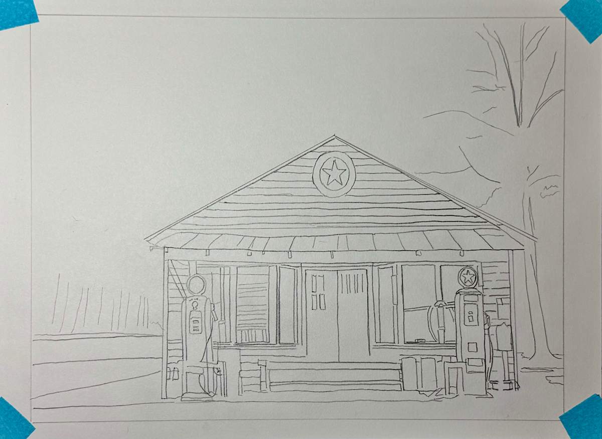 Red Star Gas Station by David  H. L. Blackman, Ph. D., Image 1.