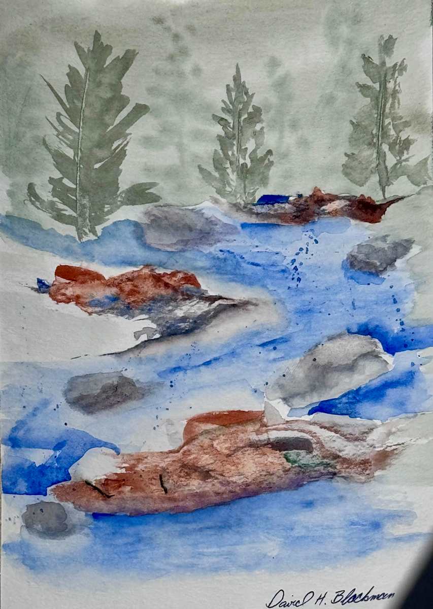 Tranquil Flow Among Pines by David  H. L. Blackman, Ph. D., Image 1.