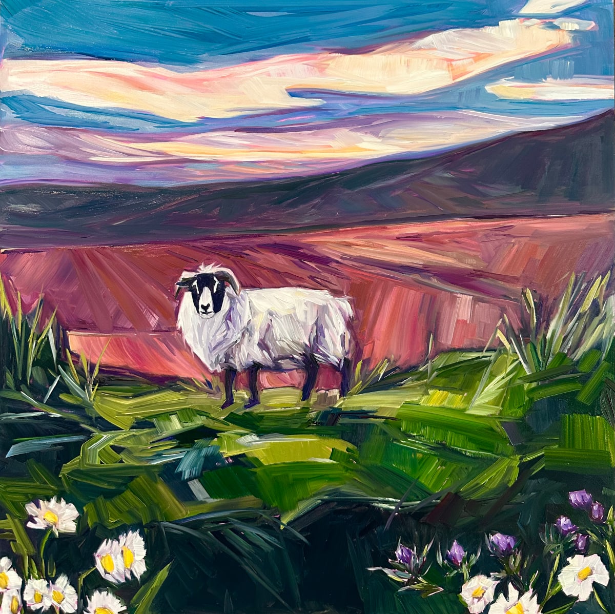 Donegal Sheep by Andrea Nova  Image: I typically avoid placing my subjects directly in the center, but even with the vibrant enhanced colors of this Irish landscape, this woolly beauty demanded attention no matter where hewas placed. So, I allowed him to take center stage, right in the middle.