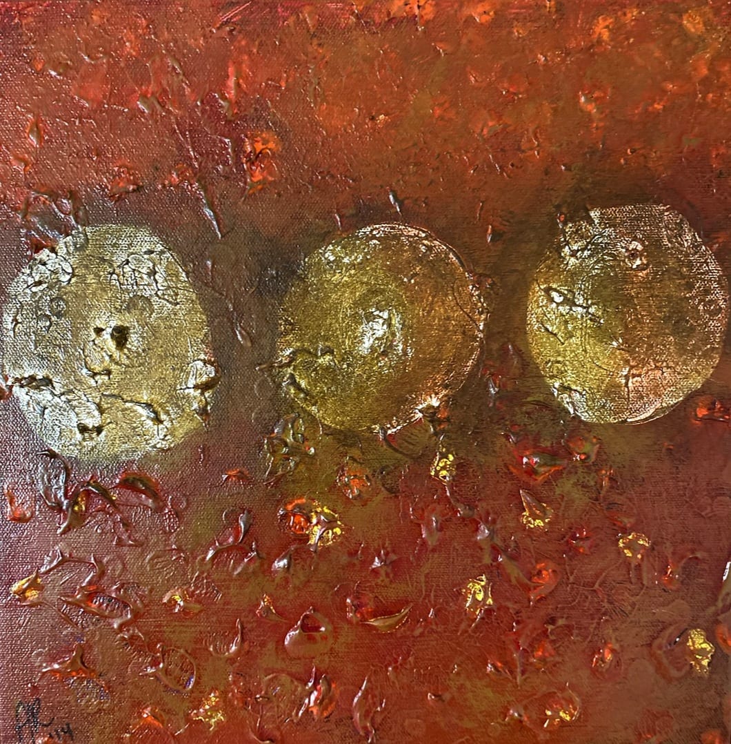 Moons and Sun by Alma Roberts 