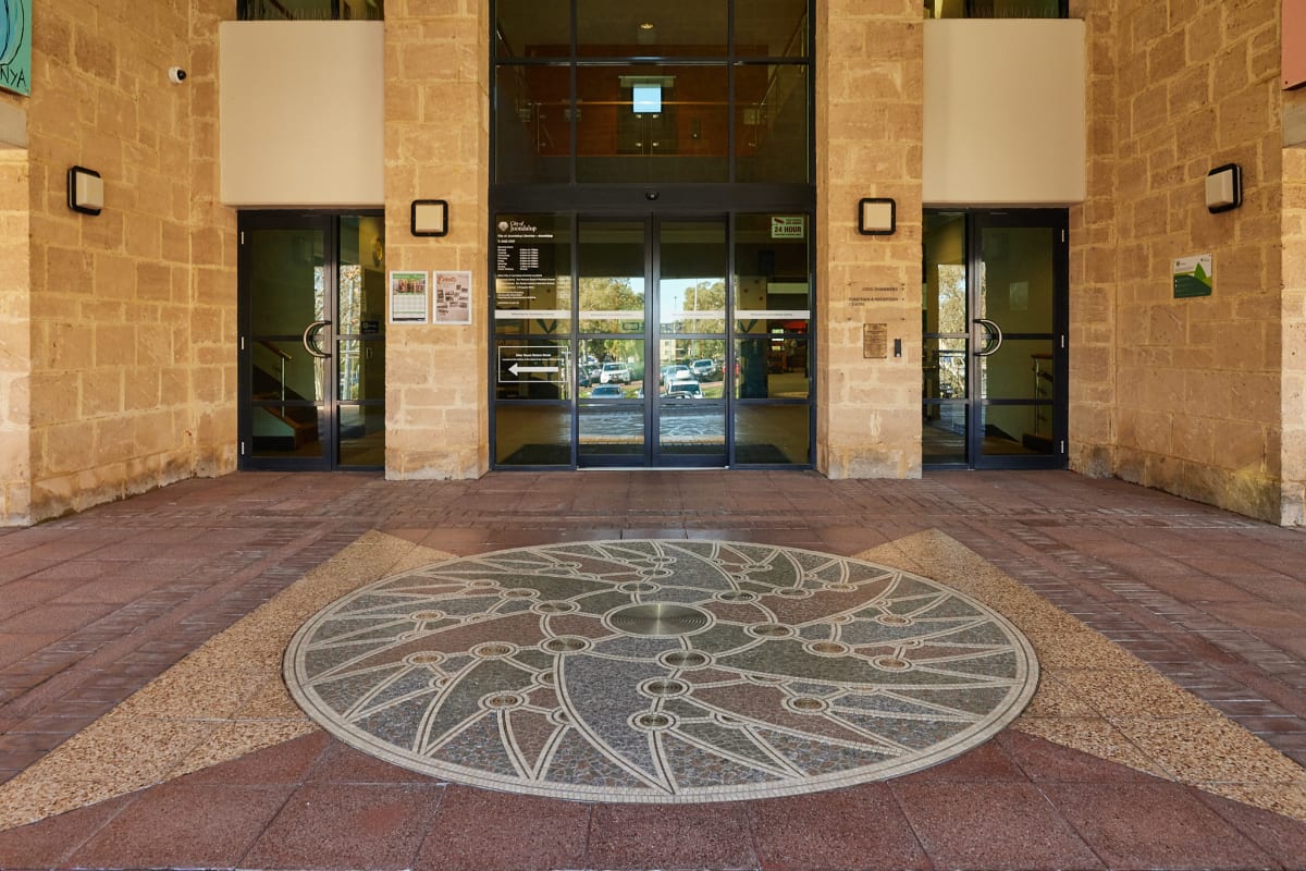 Floor Mosaic by Mark Cox  Image: Photograph by Jess Wyld