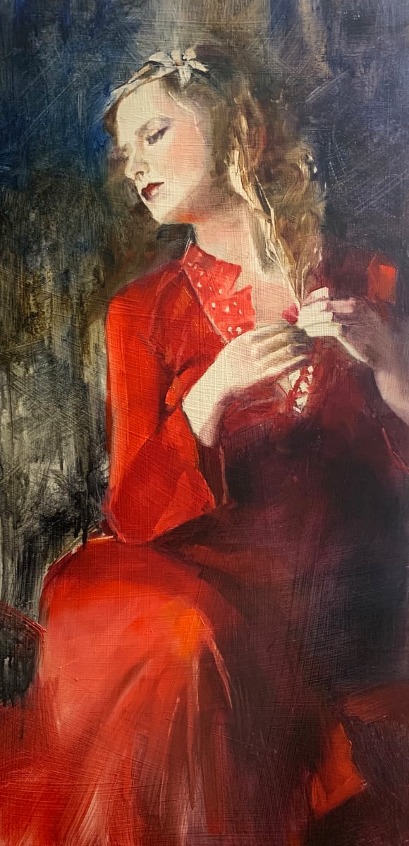 Lady in Red by Beth B Bathe, Image 1.