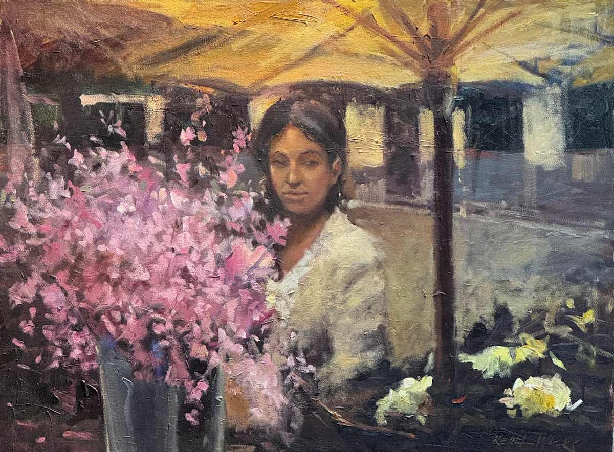 The Flower shop Girl by keith wicks 