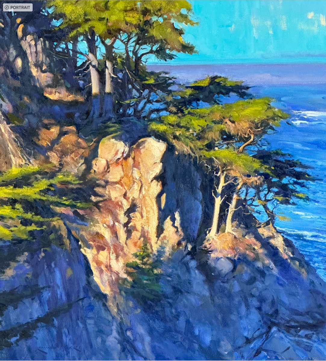 Blue Shadows Point Lobo's by keith wicks 