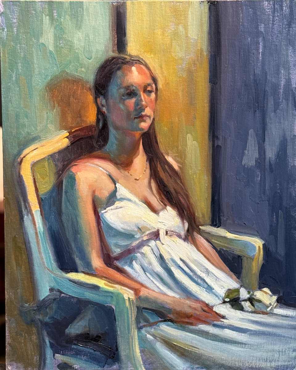 Portrait Study white rose by keith wicks 