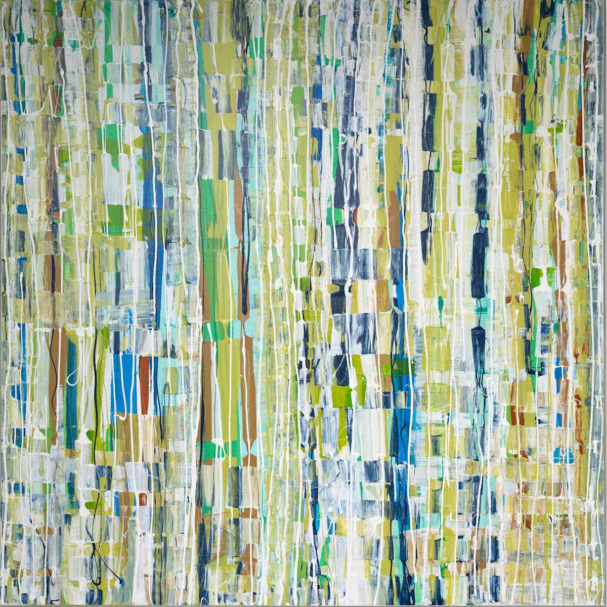 City by the Sea by Jodey Kerr  Image: 48x48 acrylic on canvas