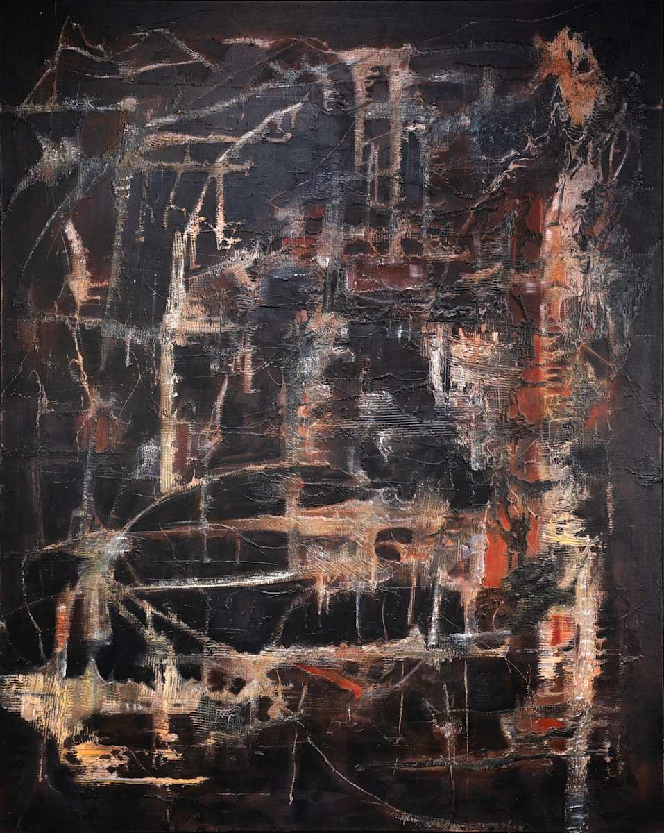Finding Your Way by Jodey Kerr  Image: 48x60 - Acrylic and Mixed Media on Canvas