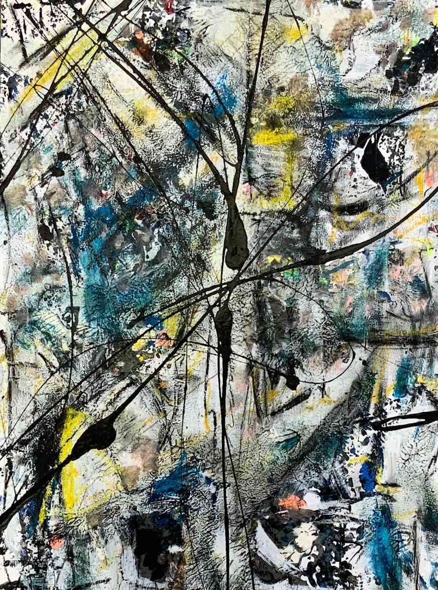 Window to my Soul 2 by Jodey Kerr  Image: 22x20 acrylic and pastel on paper