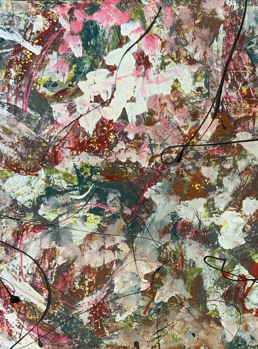 All of Me (set of 2) by JODEY KERR  Image: 12x 15 Acrylic, pastel, gold fleck on paper