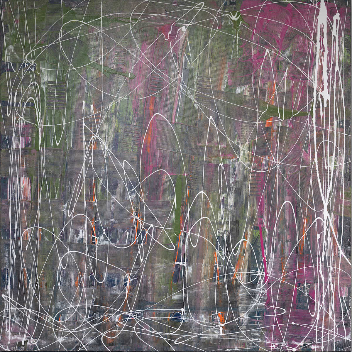 Tiki Time by JODEY KERR  Image: 48x48 acrylic on canvas 