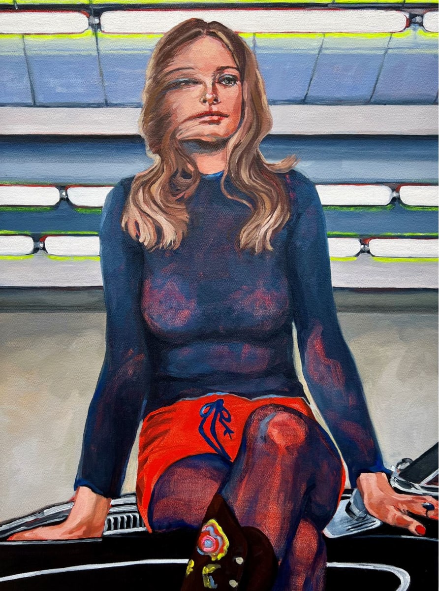 Midnight Blue / Cherry Red by Sharon Shapiro 