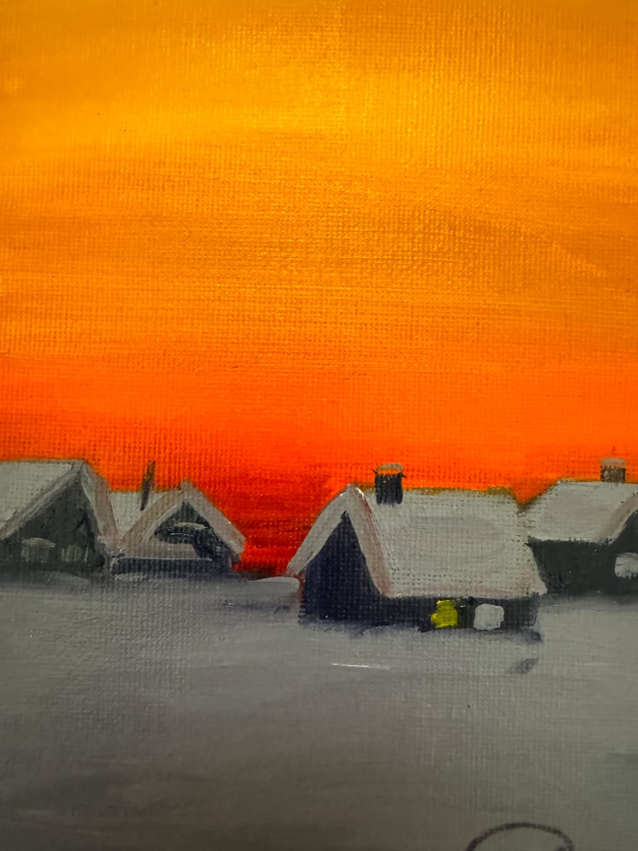 Study in Orange and Purple by Julie Kay Midyett 