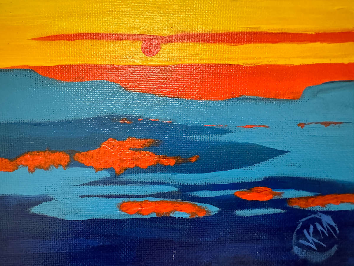 Study in Orange Color by Julie Kay Midyett 