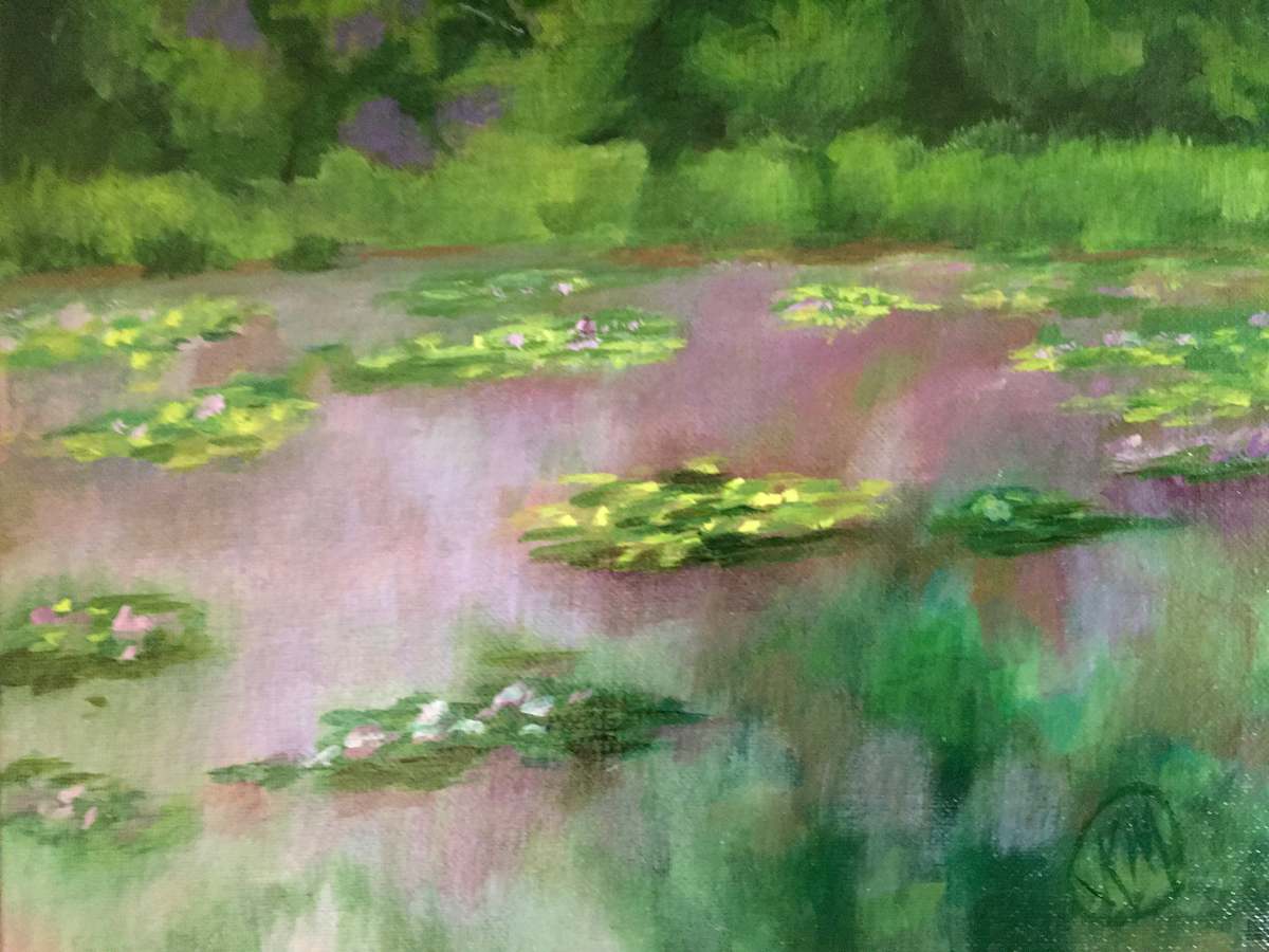 Acrylic study in Monet by Julie Kay Midyett 