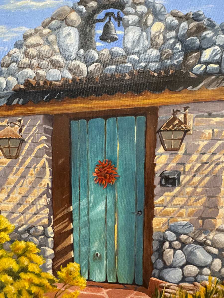Southwest Turquoise Door by Julie Kay Midyett 