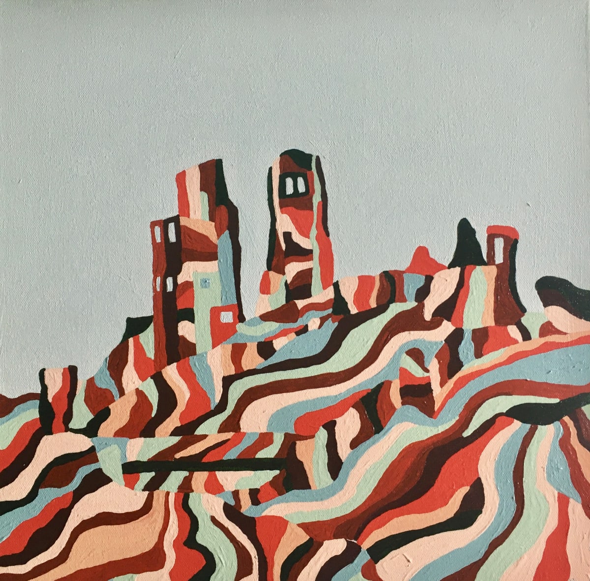 Corfe Castle by Miranda Pender 