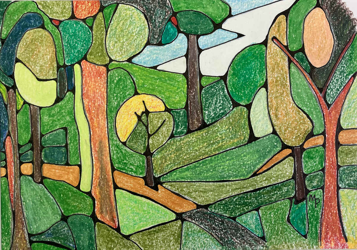 Wooded Valley by Miranda Pender 