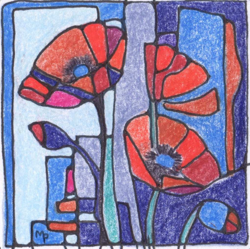 Red Poppies by Miranda Pender 