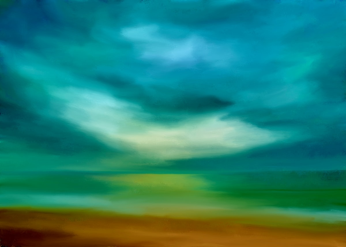 24.016 Abstract: Beach Sunset. Digital painting. by Anton Mogilevsky ...