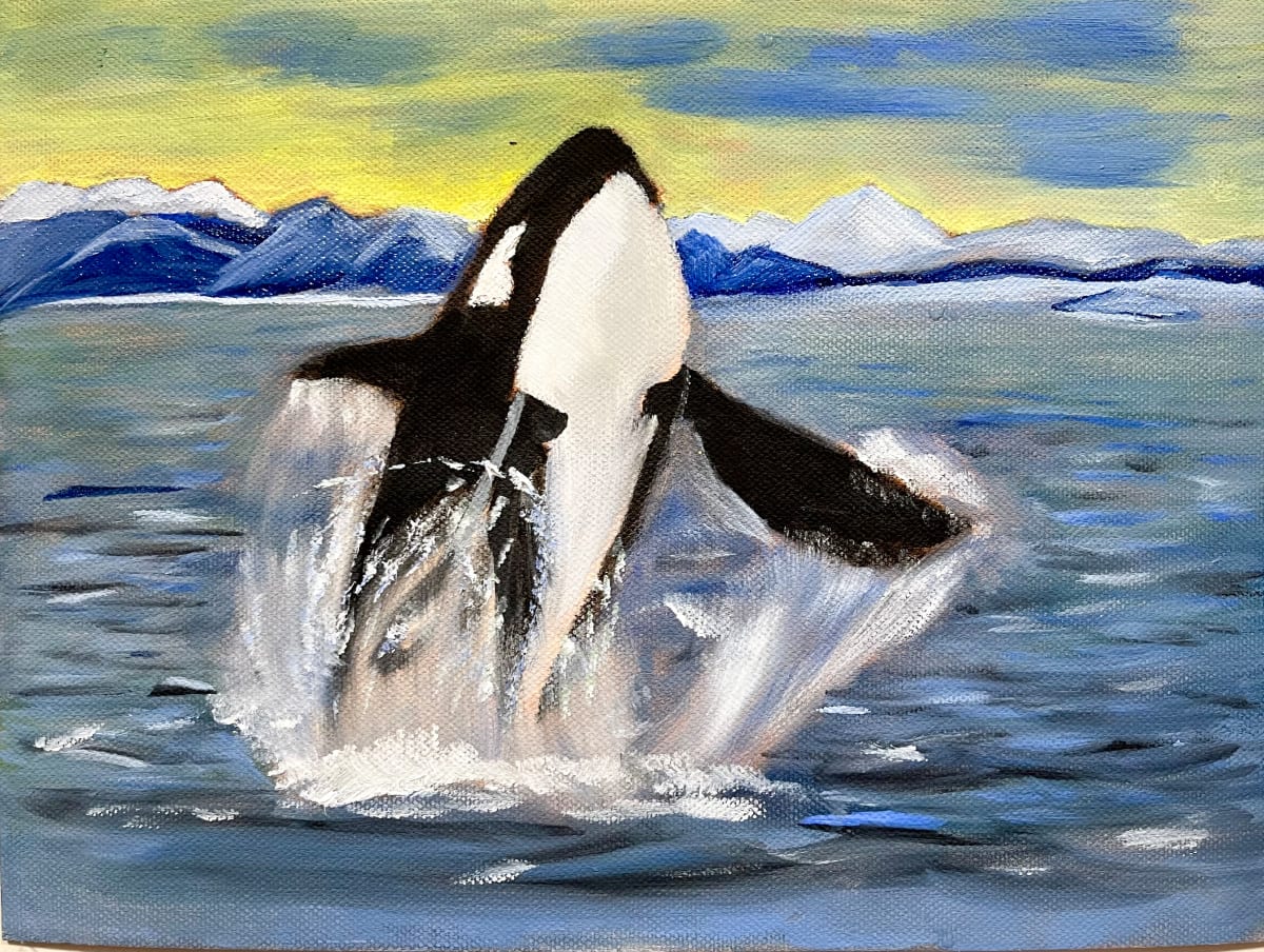 "Breaching Orca" by Anton Mogilevsky, Image 1.