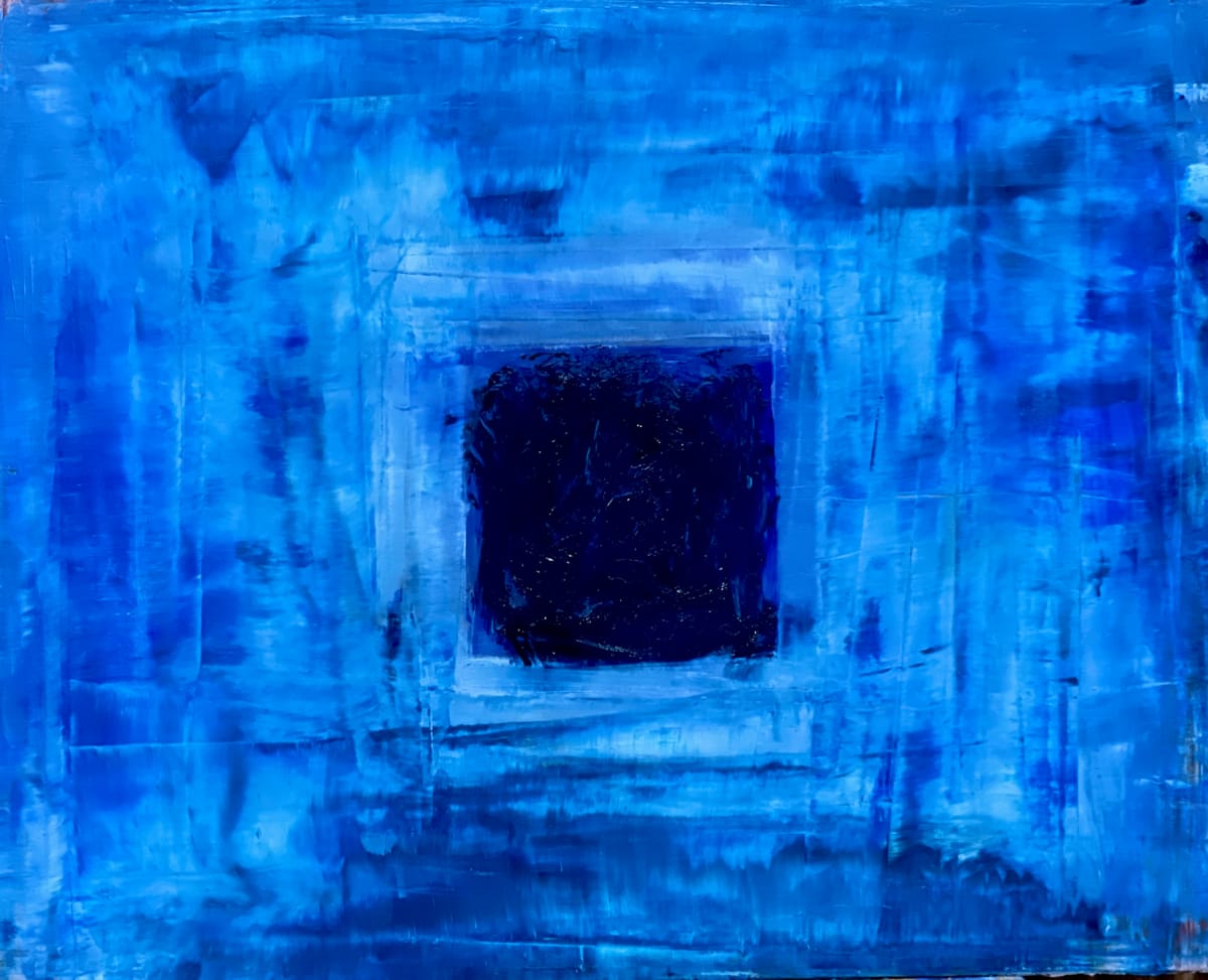 24.015 Abstract Square in Blue by Anton Mogilevsky, Image 2.