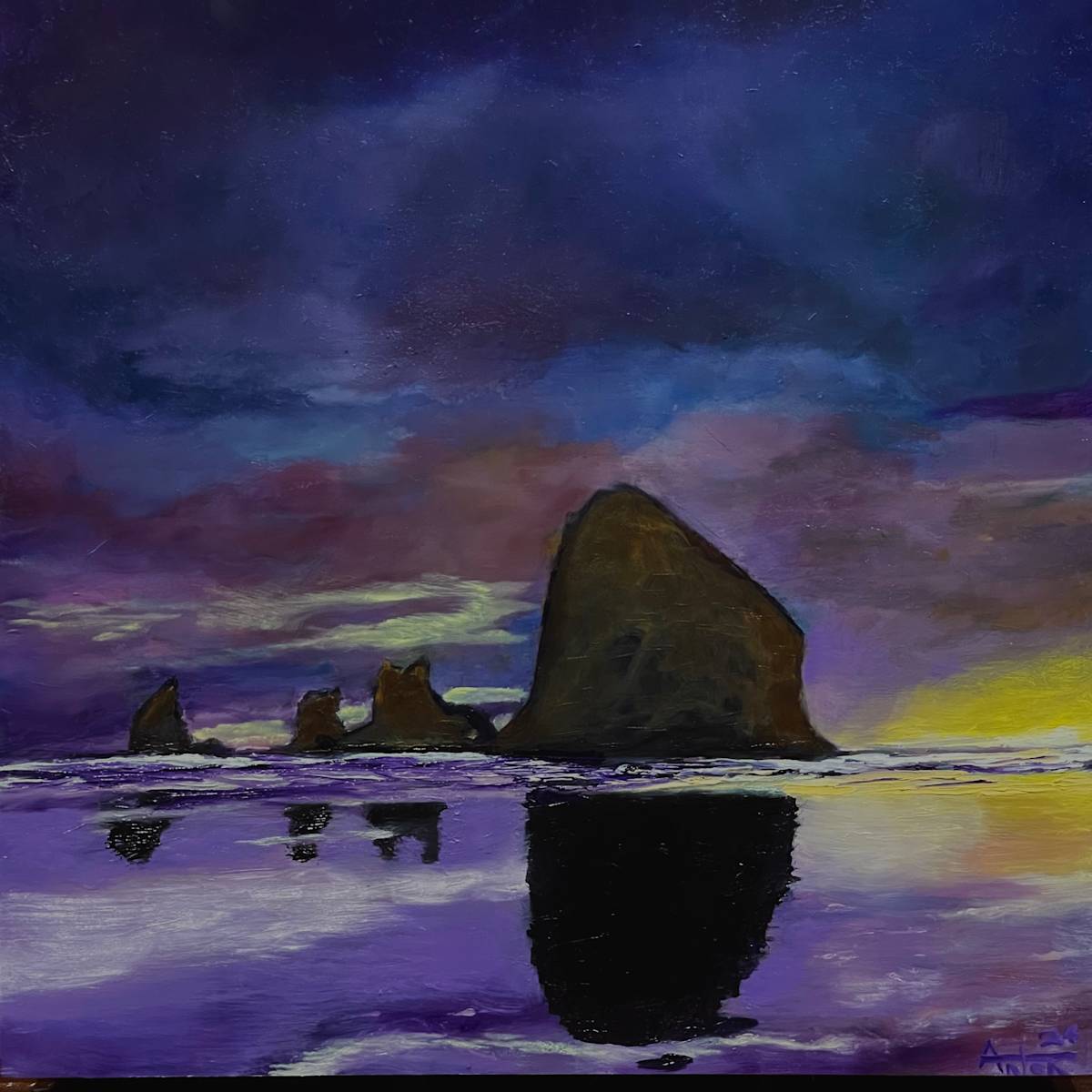 Haystack Rock by Anton Mogilevsky 