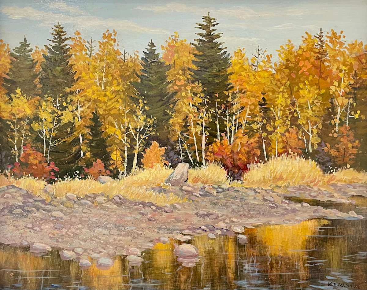 Whiteshell Colours in September by Kenneth Martin, Image 1.
