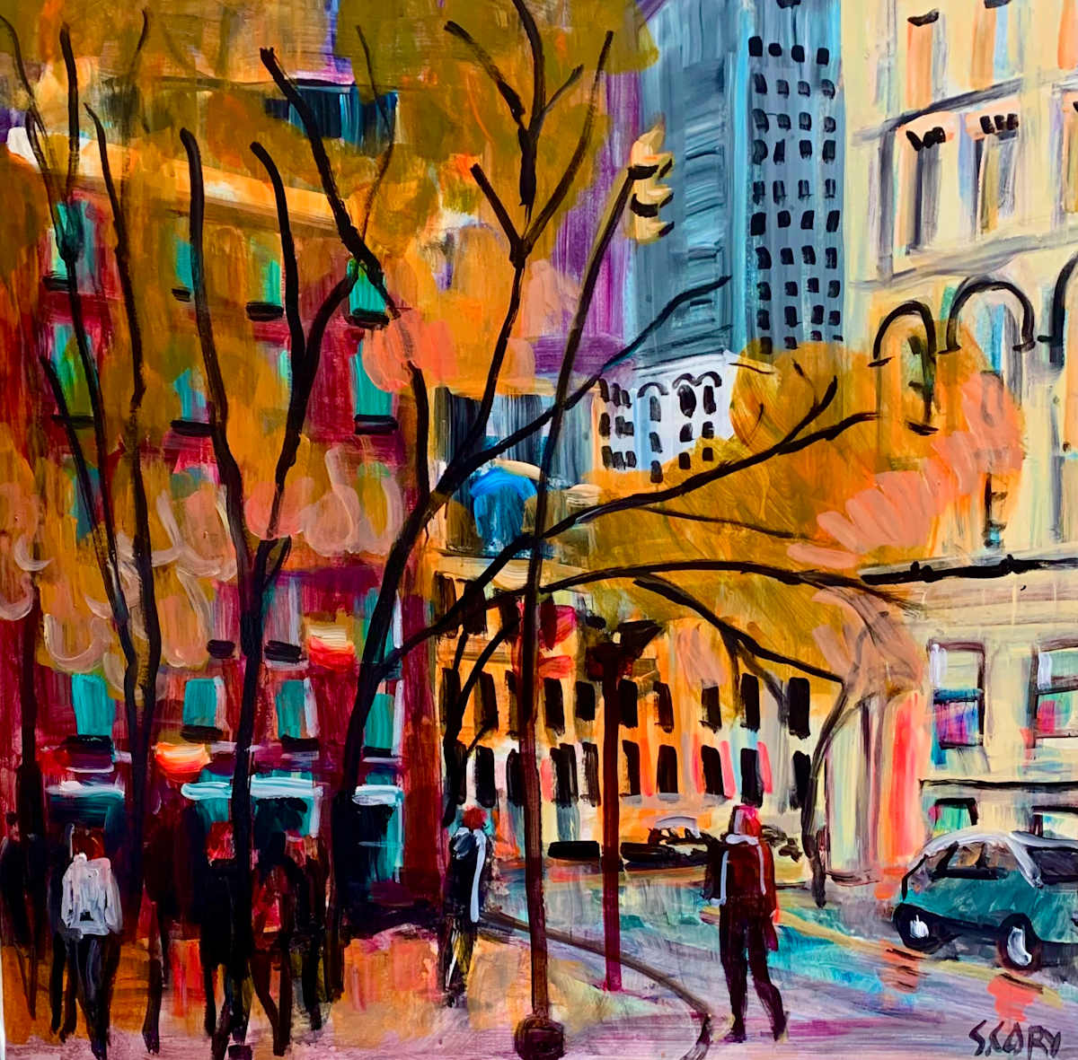 Leaves fall like Rain by Sharon Cory 