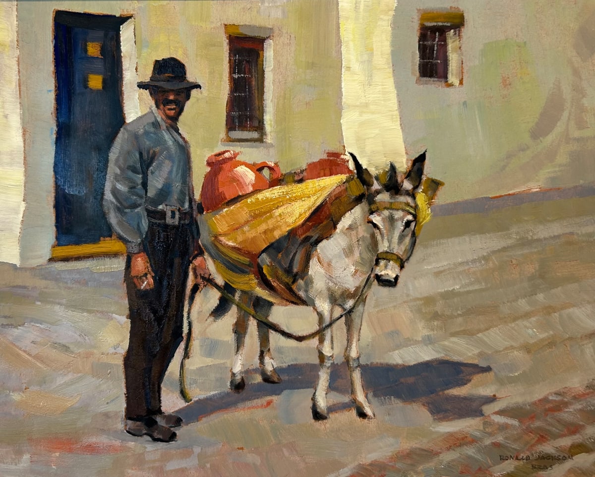 Water Carrier by Ronald Threlkeid Jackson 