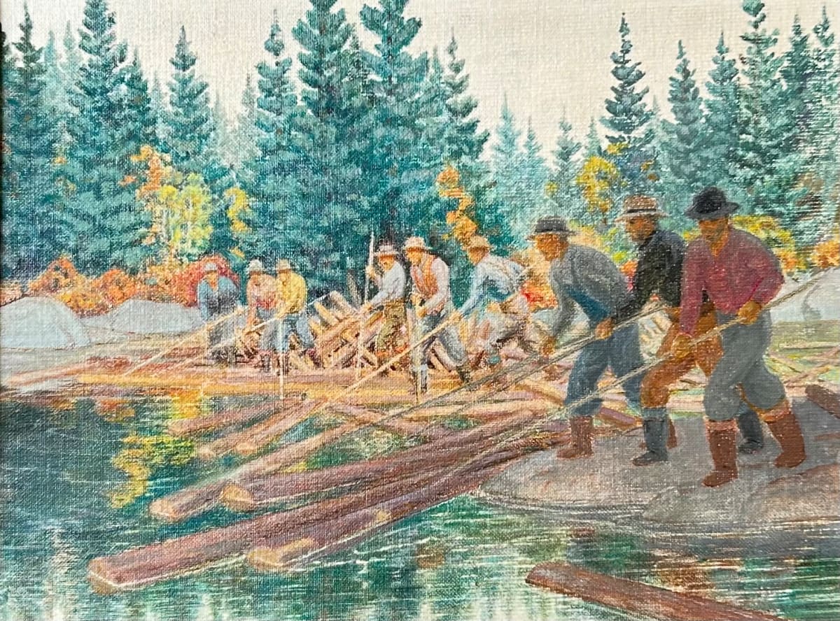 Log Jam by Harold Beament 