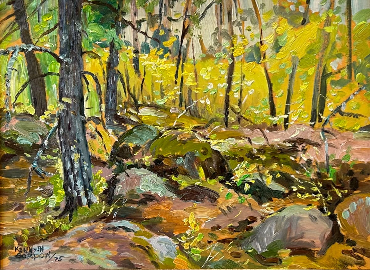 Young Spring Leaves - Near Green Lake (Whiteshell) by Kenneth Gordon 