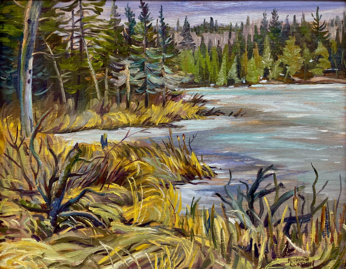 Early April/ Birch Lake by Kenneth Gordon 