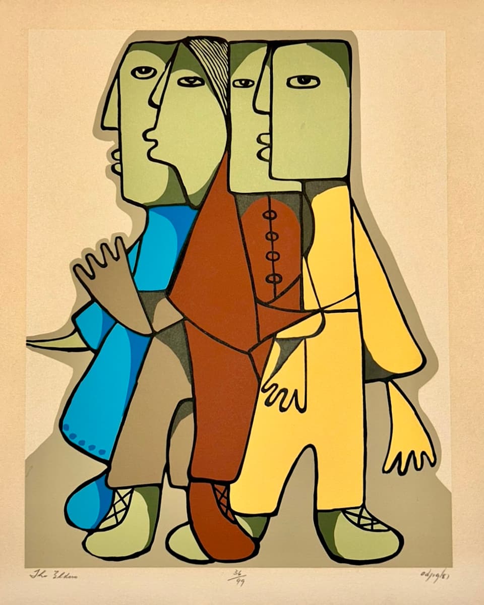 The Elders - 1981 by Daphne Odjig, Image 2.