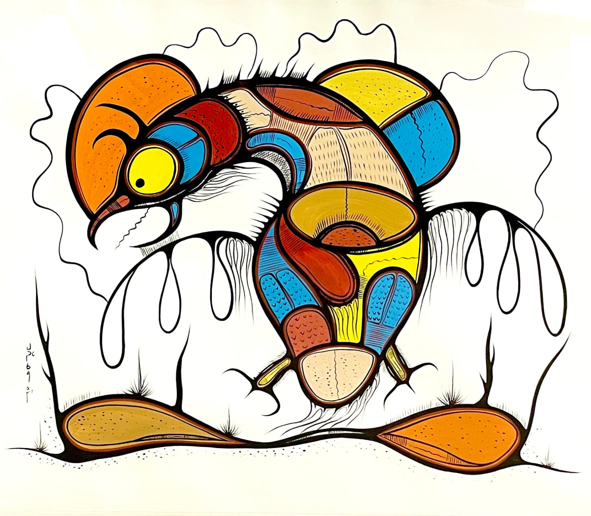 Dancing Loon by Joshim Kakegamic 