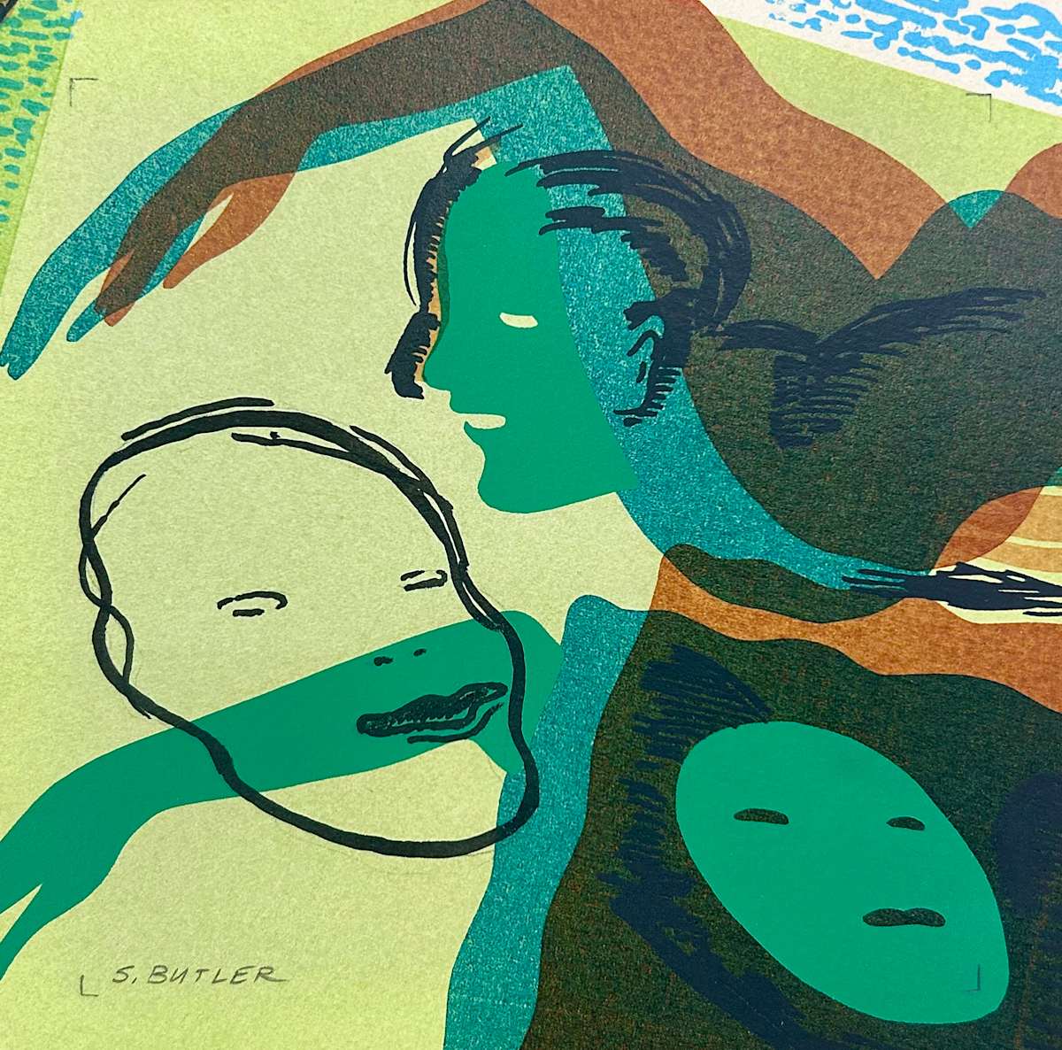 Screen Print by Sheila Butler (1938-) RCA 