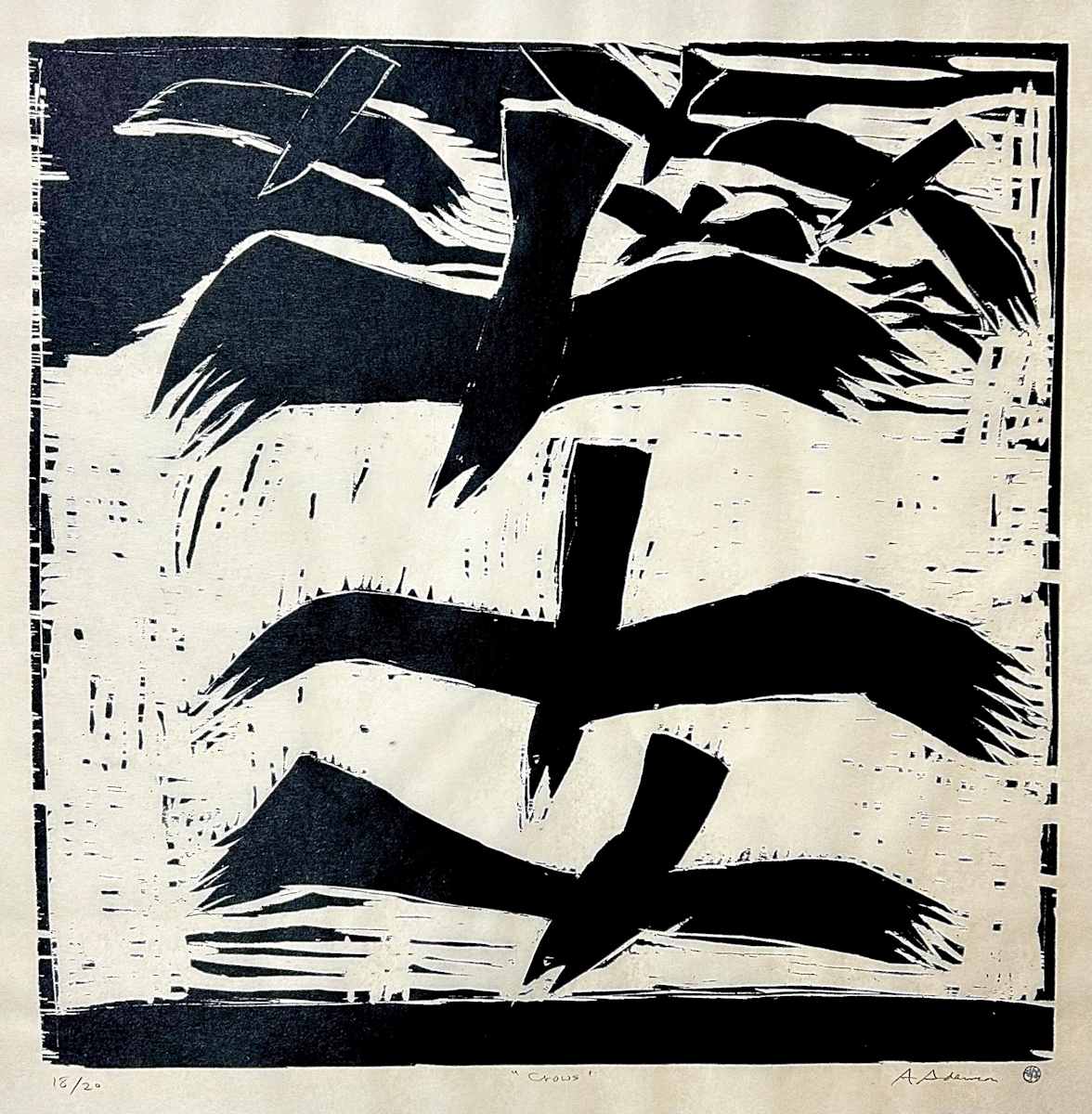 “Crows” by Arthur Adamson (1928-2019) 