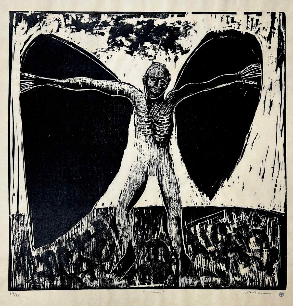 “Icarus” by Arthur Adamson (1928-2019) 