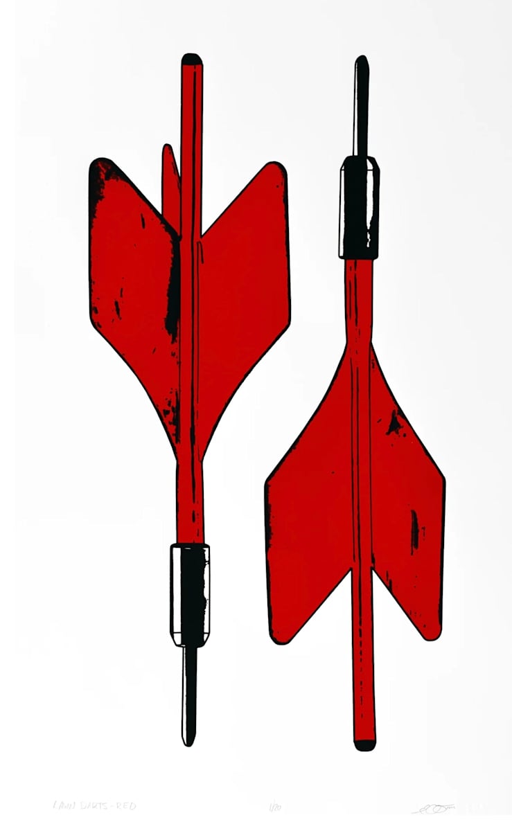 “Lawn Darts - Red” by Eric Ouimet 