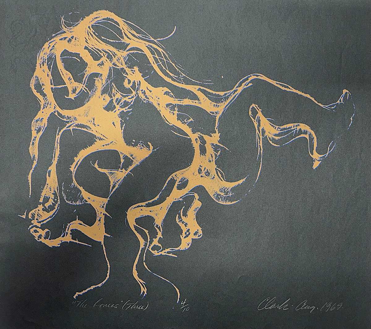 “The Lovers (Three) - 1969 by Kelly Clark (1935-1995) 