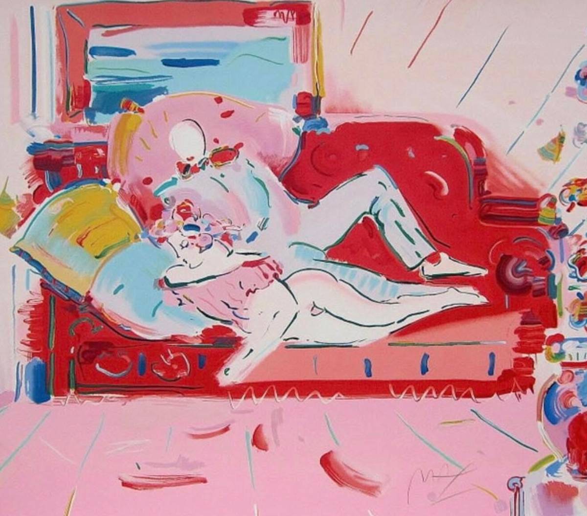 Degas and Woman by Peter Max 