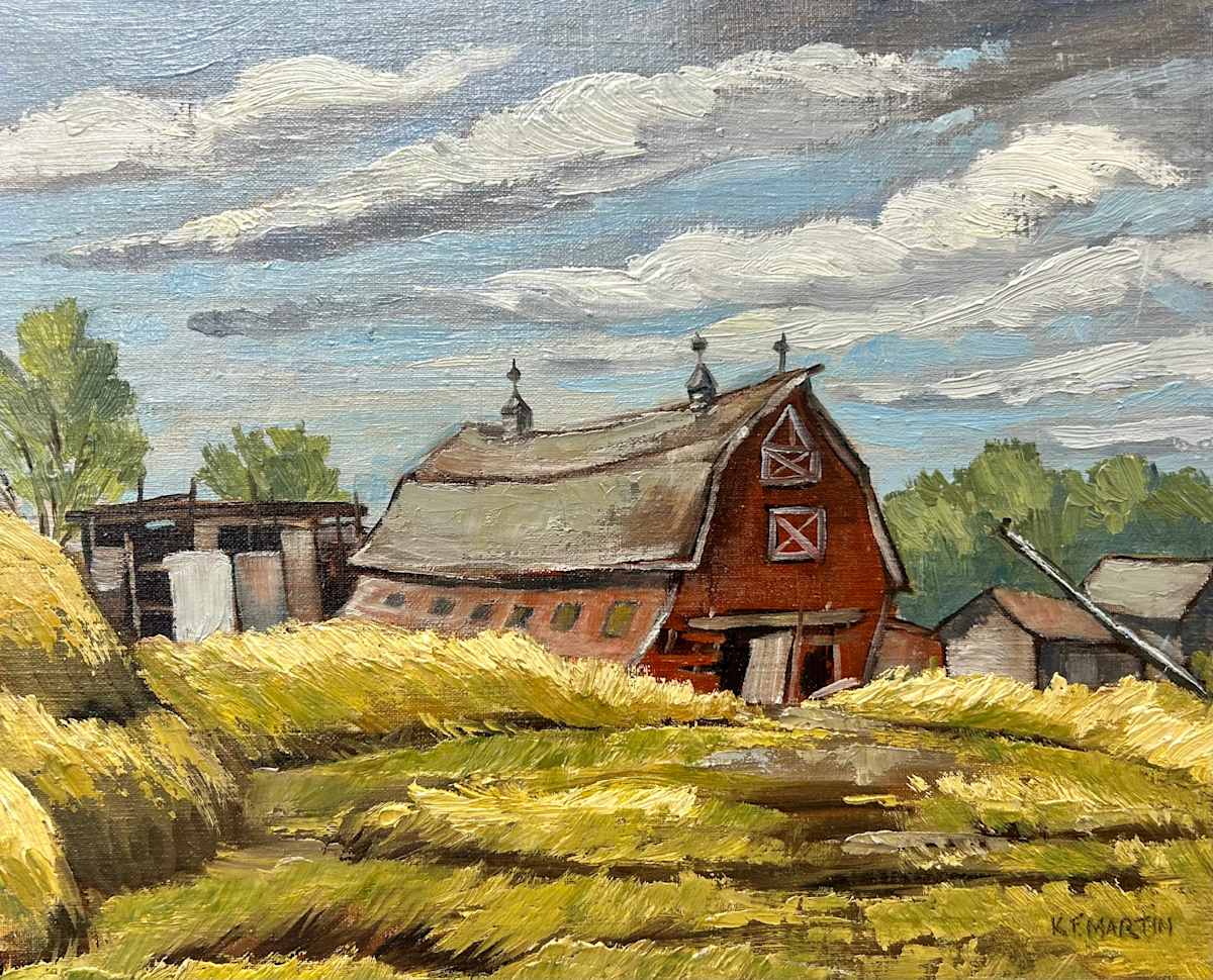 “Old Barn near Willow Island” by Kenneth Martin 