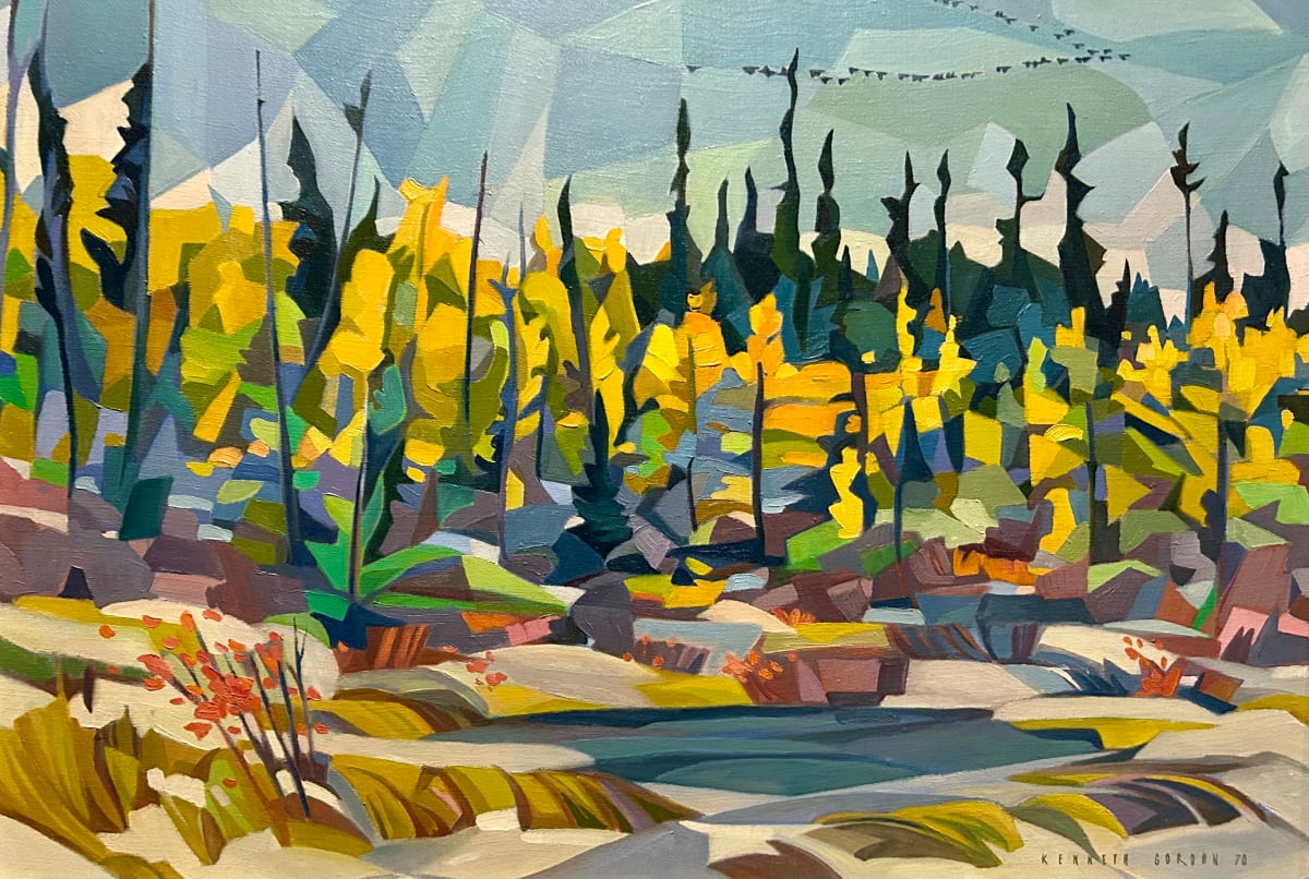 Geese over Tamarac by Kenneth Gordon, Image 1.