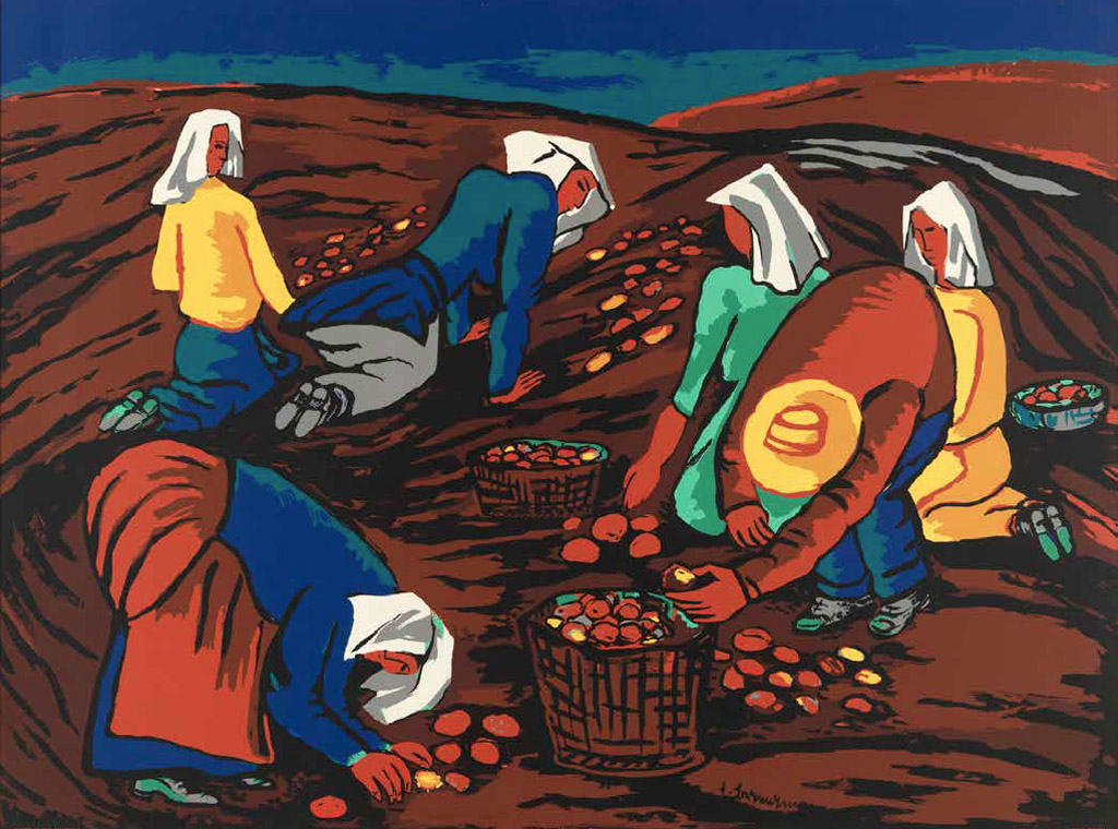 Potato Pickers by Fritz Brandtner 