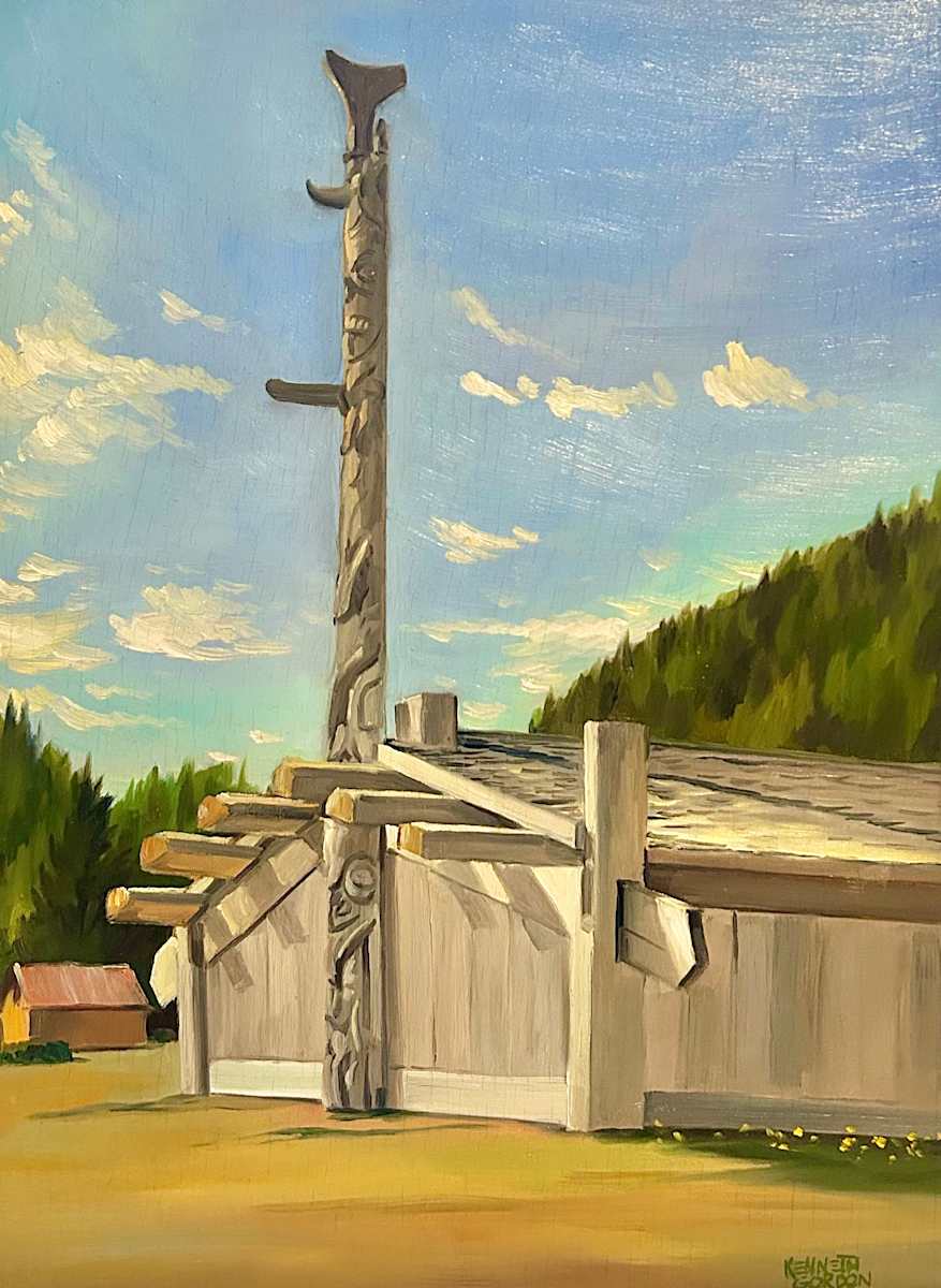 Haida Longhouse -  Skidegate, BC by Kenneth Gordon, Image 3.