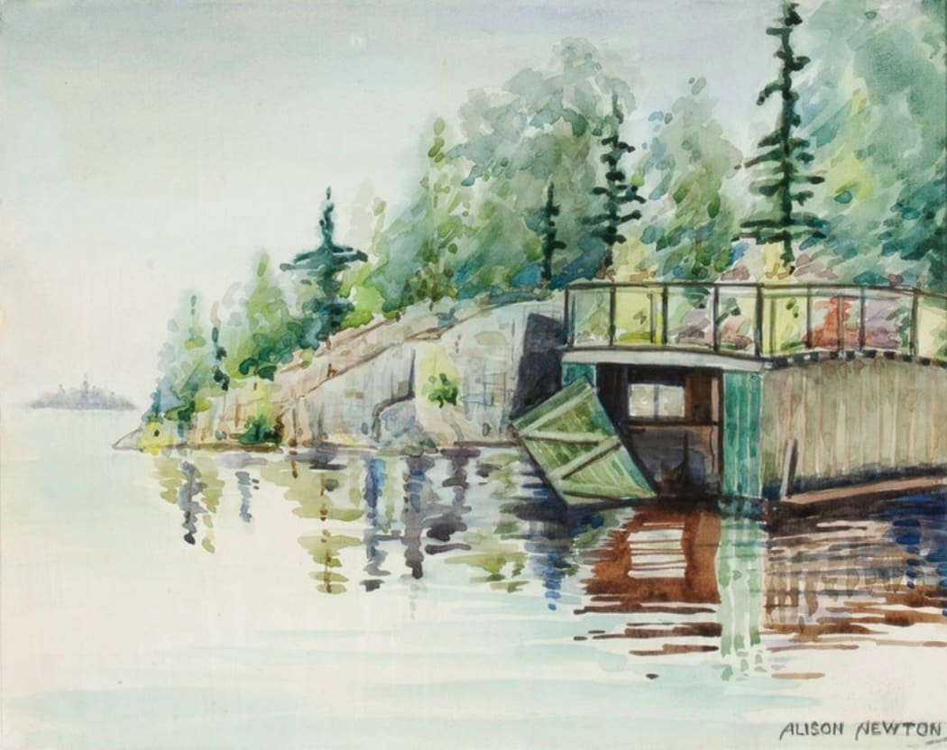Boathouse, Lake of the Woods by Alison Newton 