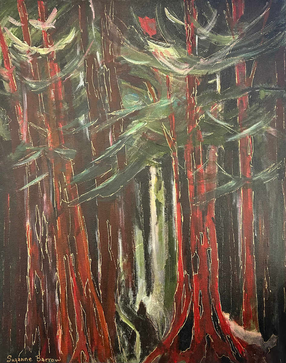 “Tolkien’s Trees” by Suzanne Barrow (1951-2025), Image 1.