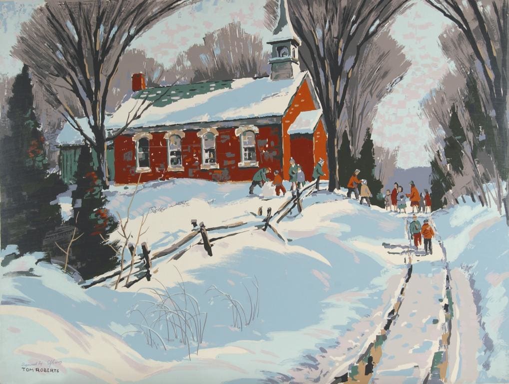 Red School House by Tom Roberts 