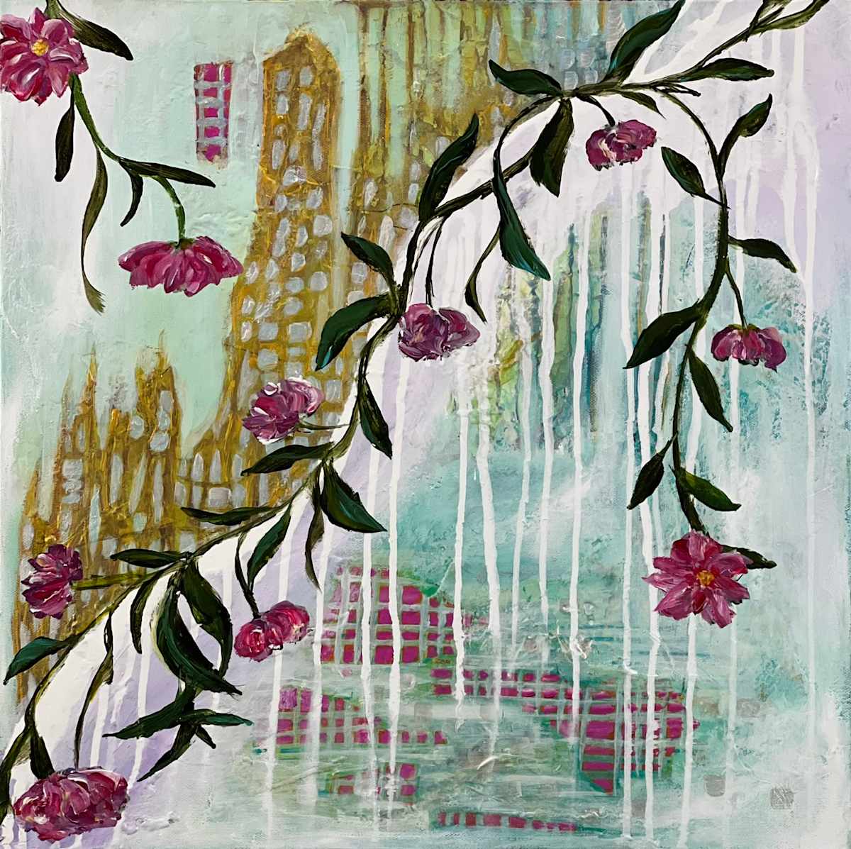 Discovering Nature by Connie Sloma Artist  Image: Unlock the beauty and mystery of nature with this stunning abstract artwork! Featuring traces of ancient artifacts, it is a powerful reminder of our connection to the natural world. Immerse yourself in the past and present with this unique piece.