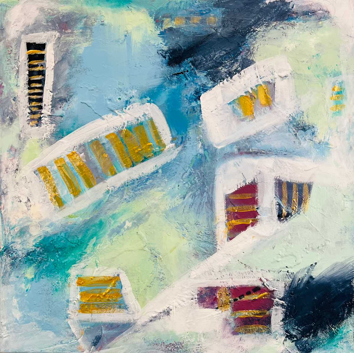 Following the Path Forward by Connie Sloma Artist  Image: Embark on a journey of self-discovery with "Following the Path Forward" abstract art. This mesmerizing piece captures the allure of nature, inspiring you to explore and connect with the world around you. Add this unique artwork to your collection and be reminded to follow your path to endless possibilities.