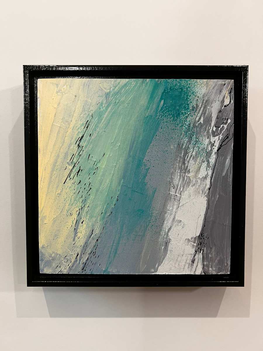 Beach Sand and Waves by Connie Sloma Artist  Image: Capture the serene essence of coastal landscapes with this sophisticated abstract interpretation of beach sand and waves. Layered textures and fluid brushwork evoke the gentle interplay between shore and sea, creating a contemplative piece that brings the tranquility of the ocean into your space. Perfect for those who appreciate minimalist coastal aesthetics and the meditative quality of nature's rhythms. An ideal addition to modern, coastal, or contemporary interiors seeking understated elegance.